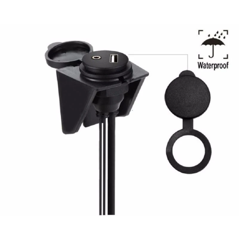 USB 2.0 to Dual RCA 3.5mm AUX Car Flush Mount Cable USB 2.0 to Dual RCA 3.5mm AUX Car Flush Mount Cable