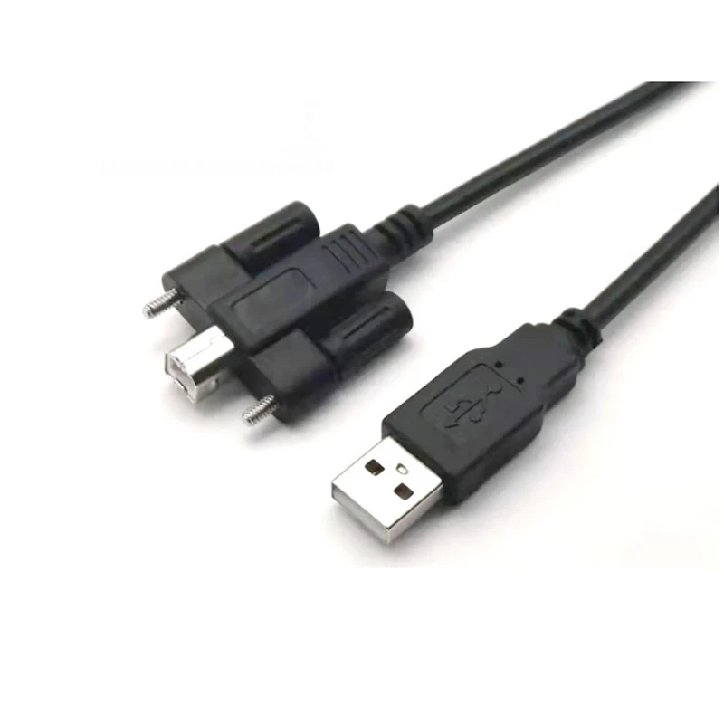 USB 2.0 A to B Cable With Screws Lock USB 2.0 A to B Cable With Screws Lock