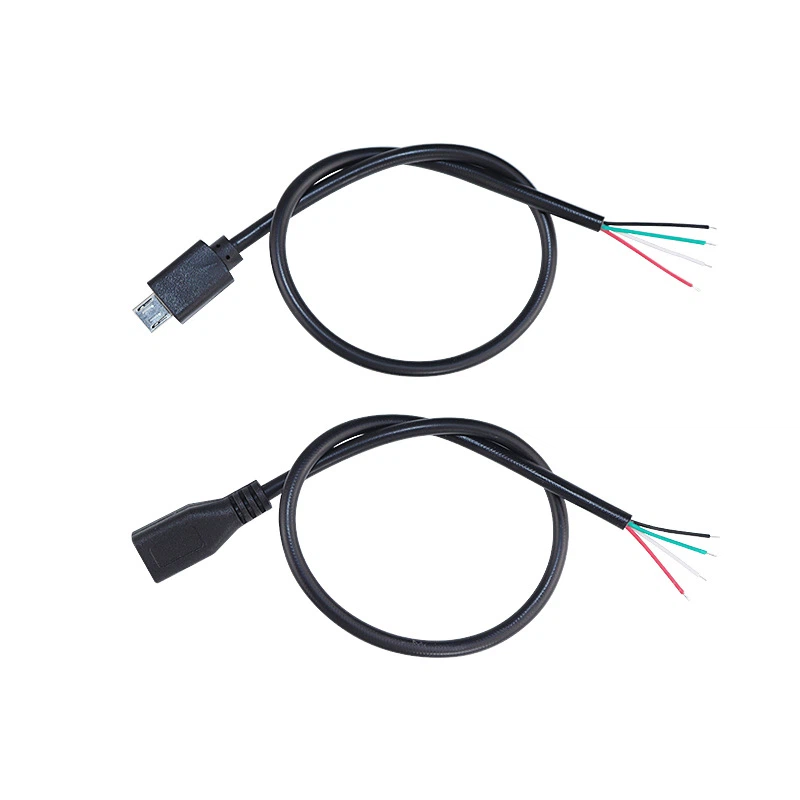 5 pin Micro USB20 to open end tinned Pigtail Cable 5 pin Micro USB20 to open end tinned Pigtail Cable