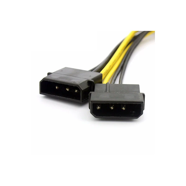 PCI-E Plug 8pin To IDE Power Plug 4pin Molex Cable