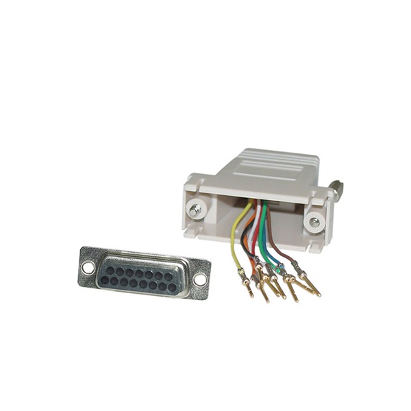 DB15 Female To RJ45 Computer Adaptor