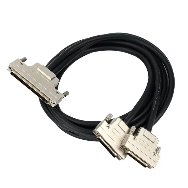 SCSI HD 100 to 2 ports HD 50 splitter cable