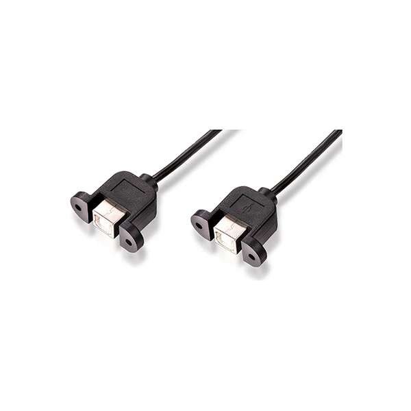 USB 2.0 B Female To Female Panel Mount Cable