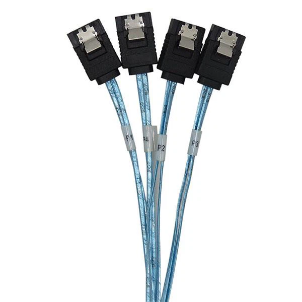 12gbps Mini SAS HD SFF-8643 to 4x SATA Cable
